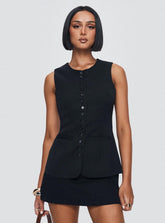 Islington Top Black
